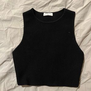 Babaton Sculpt Crop Tank Black (M)